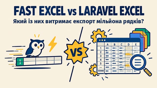 Fast Excel чи Laravel Excel: що обрати для великих наборів даних